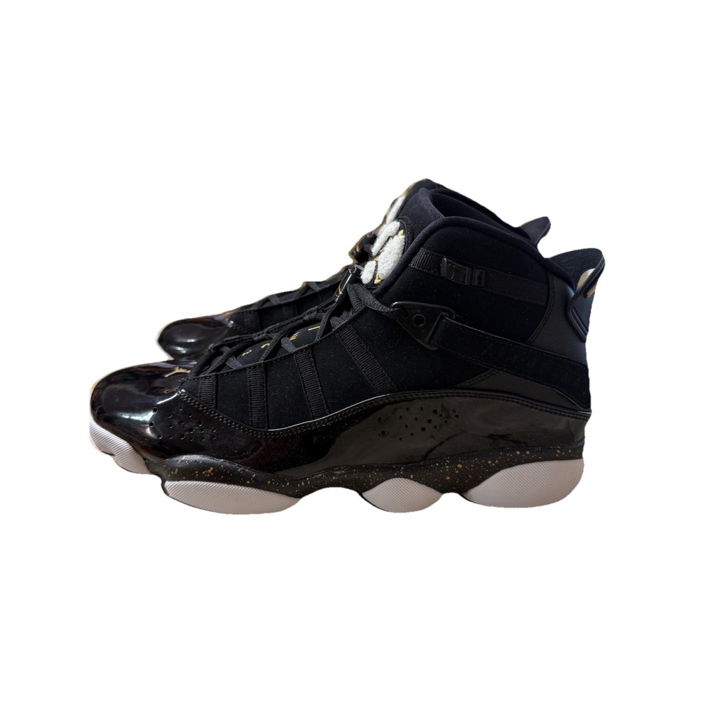 Nike Air Jordan 6 Rings Black Metalic Gold | 322992-007 Men Size 11